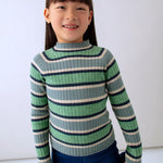 Girl Mock Neck Knit Sweater Ref. 15-4001-41