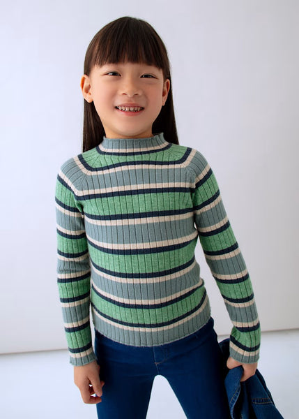 Girl Mock Neck Knit Sweater Ref. 15-4001-41