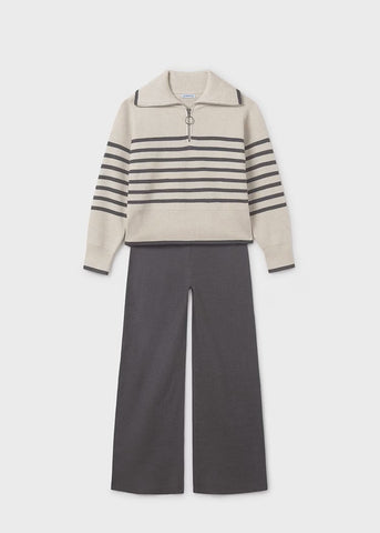 Girl Pants and Striped Sweater Set Ref.  25-7583-14