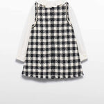 Girl Pinafore Dress with Ruffled Collar Ref. 15-05526-38