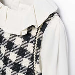 Girl Pinafore Dress with Ruffled Collar Ref. 15-05526-38