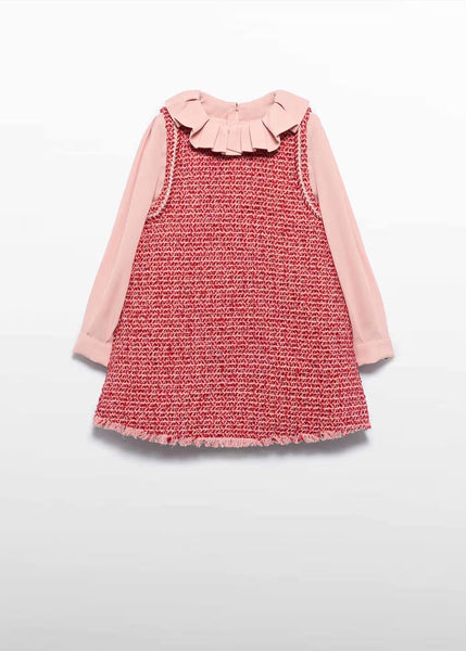 Girl Pinafore Dress with Ruffled Collar Ref. 15-05526-39