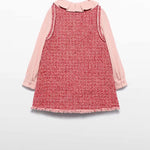 Girl Pinafore Dress with Ruffled Collar Ref. 15-05526-39
