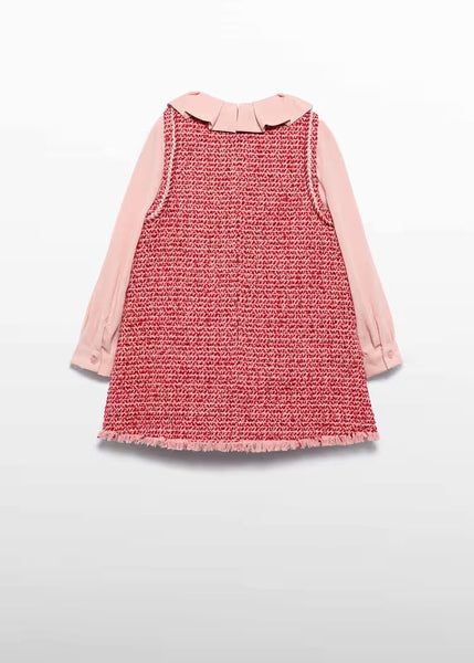 Girl Pinafore Dress with Ruffled Collar Ref. 15-05526-39