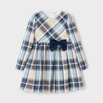 Girl Plaid Velvet Dress Ref. 25-4924-40
