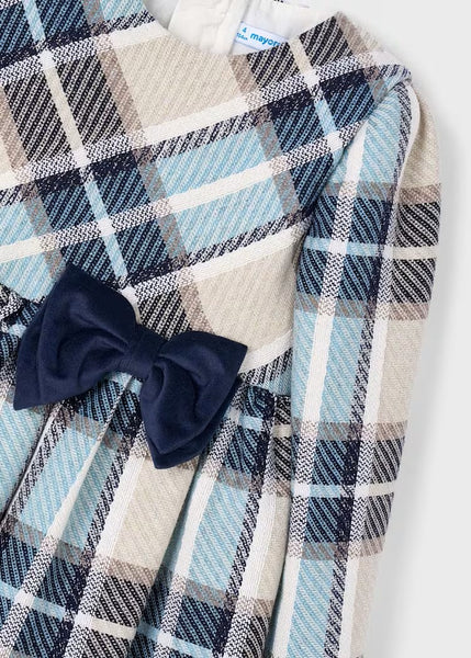 Girl Plaid Velvet Dress Ref. 25-4924-40