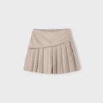 Girl Sweatshirt with Floral Faux Fur/Girl Pleated Skort Ref. 15-4432-20/4909-10/10045-25
