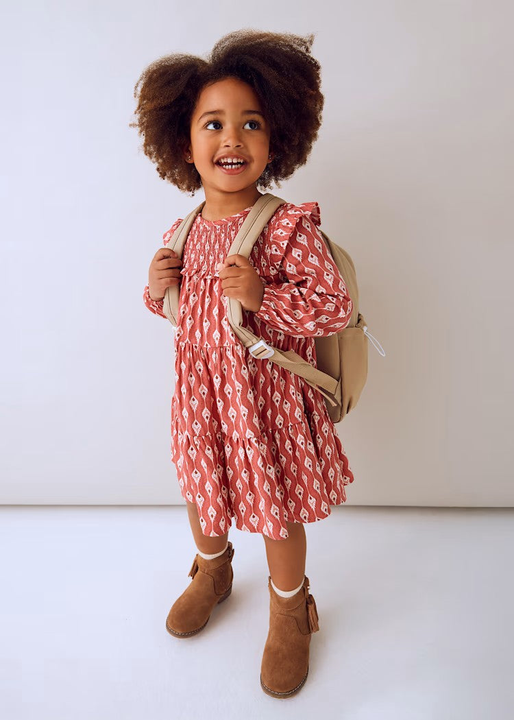 Girls viyella print dress Ref. 25-4912-40