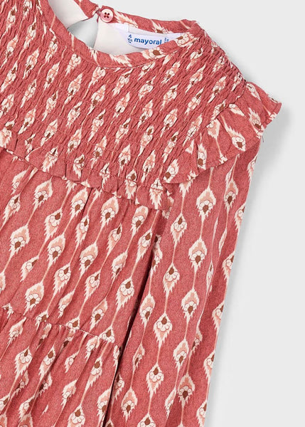 Girls viyella print dress Ref. 25-4912-40