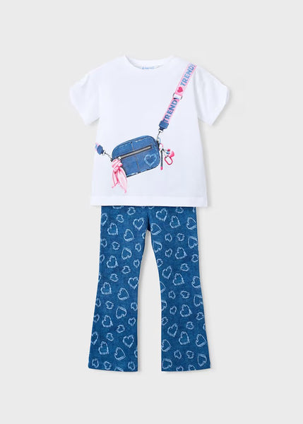 Girl Printed Leggings and T-shirt Set Ref. 26-3730-15