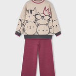 MAYORAL Girl Printed Sweater and Pants Set Ref. 15-4583-91