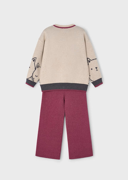 MAYORAL Girl Printed Sweater and Pants Set Ref. 15-4583-91