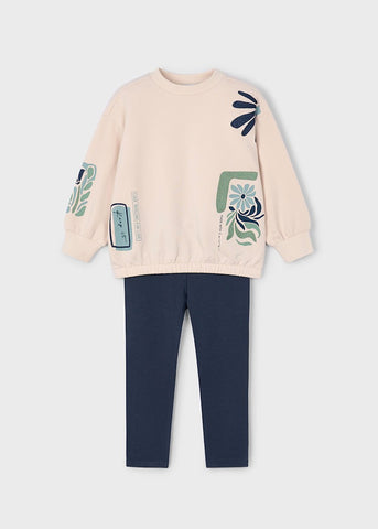 Girl Printed Sweatshirt and Leggings Set Ref. 15-4726-52