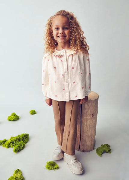 Girl Printed Top/Girl Fleece Leggings 15-4132-23/4714-14