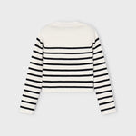 SET Girl Striped Knit Sweater/Girl Bow Midi Pants Ref. 15-4014-18/4908-96