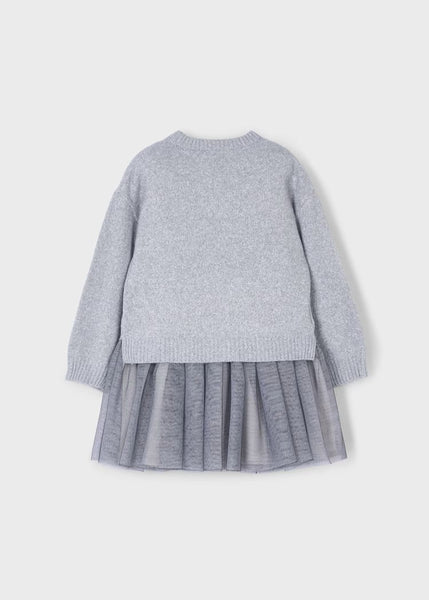Girls combined knitted dress25-4918-29
