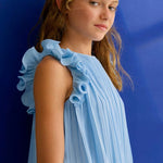 Girls' pleated chiffon trouser set Ref. 26-5285-34