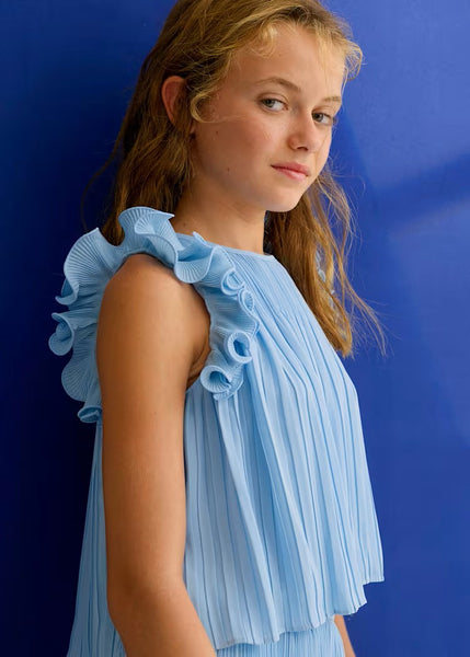Girls' pleated chiffon trouser set Ref. 26-5285-34