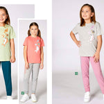 Turkish girls' pajamas, blouse with long pants 3341