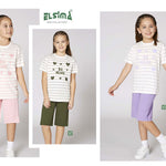 Girls' Cotton Pajamas with Hearts Print by Be Mine 3358