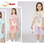 Right from the heart girls' cotton pajamas 3362