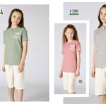 Turkish girls' cotton pajamas, large sizes 3389