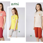 Turkish girls' cotton pajamas, large sizes 3391