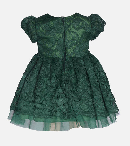 CARA LACE PARTY DRESS 1180 GREEN