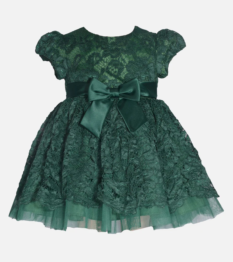 CARA LACE PARTY DRESS 11880 GREEN