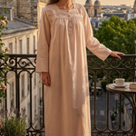 Women's long-sleeved cotton dress 25-32-B-1