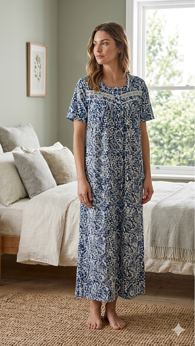 A women's abaya (dress) designed for home 26-16A-2