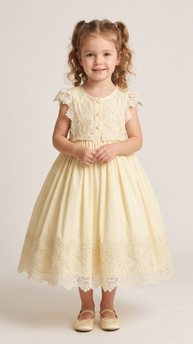 BEIGE DRESS FROM SENS KIDS 7787