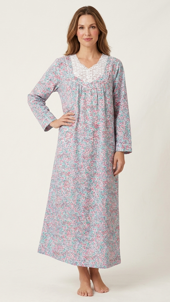 Women's long-sleeved cotton dress 25-26-B-1