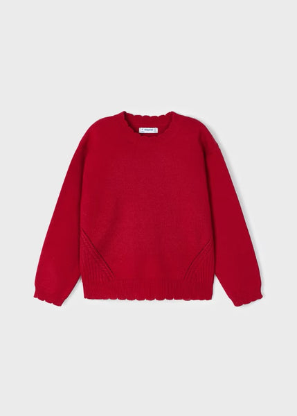 Girl's wave sweater Ref.  13-00319-010/Girl's smock knit blouse Ref.  13-04195-026/ 13-04213-039