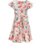 Bonnie Jean  Girls'-Printed Fit-And-Flare Dress R3-15250