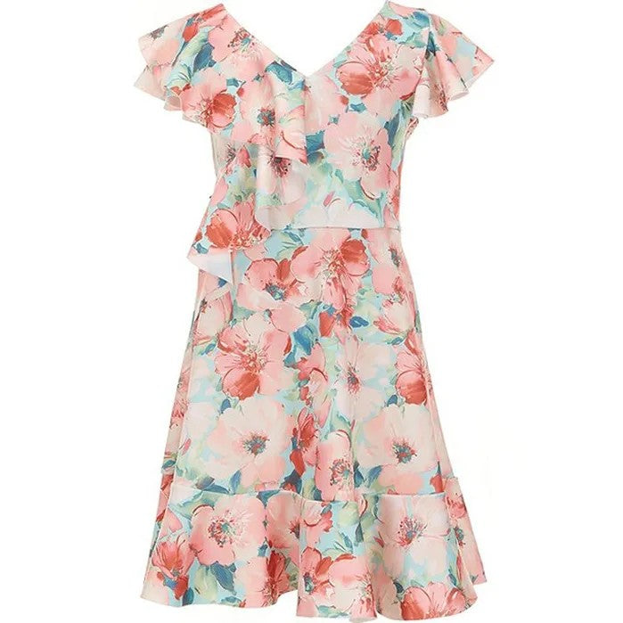 Bonnie Jean  Girls'-Printed Fit-And-Flare Dress R3-15250