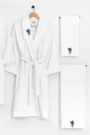 Pastoral Layla 6-Piece Bathrobe Set – Women & Men | CREAM & CREAM
