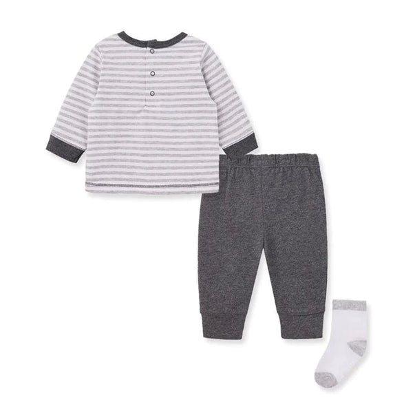 LITTLE ME - BABY BOY ABC TRUCK JOGGER SET, GREY 12897