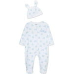 Little Me - Baby Boy Blue Bunny Footie & Hat 15830
