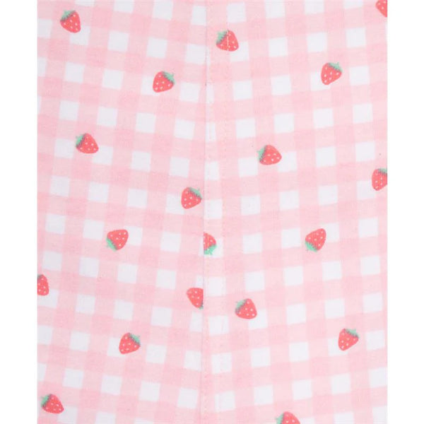 Little Me - Baby Girl Strawberry Knit Shortall Set Pink 16108