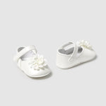 Newborn Ceremony Mary Jane with Flower Ref. 25-9902-013