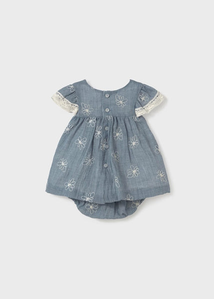 Newborn Embroidered Dress with Bloomers Ref. 25-1848-015