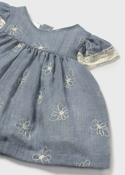 Newborn Embroidered Dress with Bloomers Ref. 25-1848-015