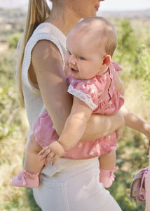 Newborn Embroidered Dress with Bloomers Ref. 25-1848-014