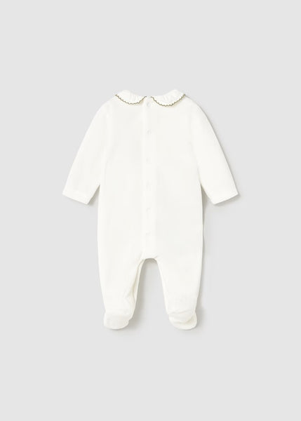 Newborn Girl 2-Piece Velour One Piece Set Ref. 15-02702-85