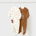 Newborn Girl 2-Piece Velour One Piece Set Ref. 15-02706-010