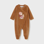 Newborn Girl 2-Piece Velour One Piece Set Ref. 15-02706-010