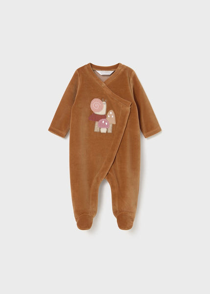 Newborn Girl 2-Piece Velour One Piece Set Ref. 15-02706-010