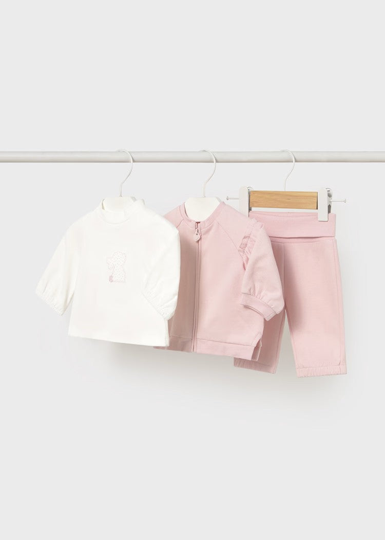 Newborn Girl 3-Piece Fleece Set Ref. 15-2607-40