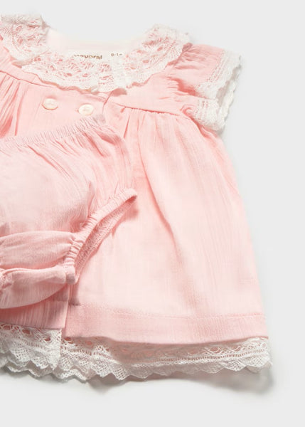 Newborn Girl Dress with Bloomers Ref. 26-1888-36